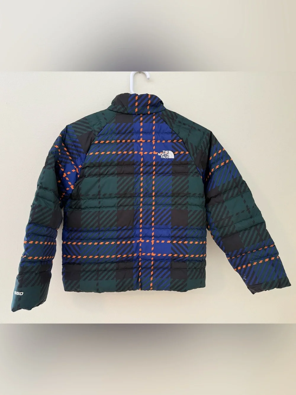 The North Face Boys Puffer Jacket Plaid Sz 10